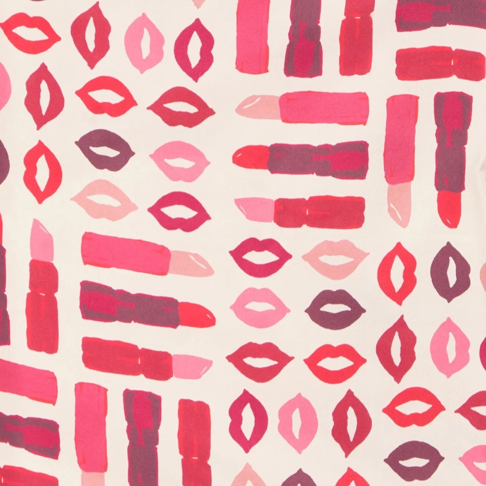 Lipstick Party Silk Square Scarf from KATE SPADE NEW YORK - Picture 2 of 8